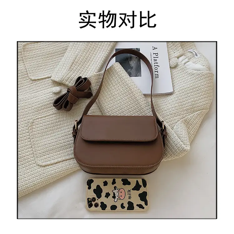 White Retro Shoulder Messenger Bag for Women — feature 3