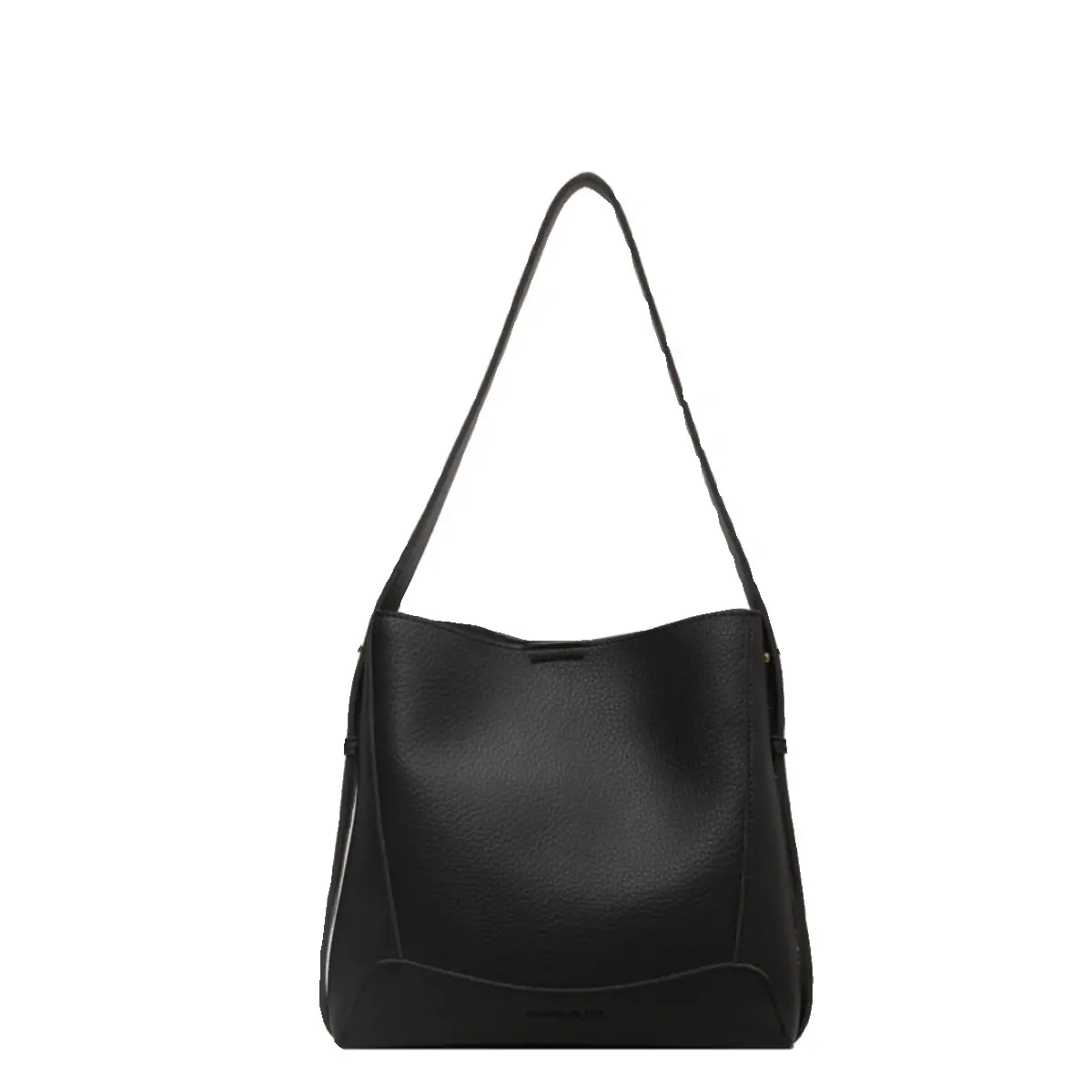 Women Textured Bucket Bag Brown Vintage Shoulder Crossbody
