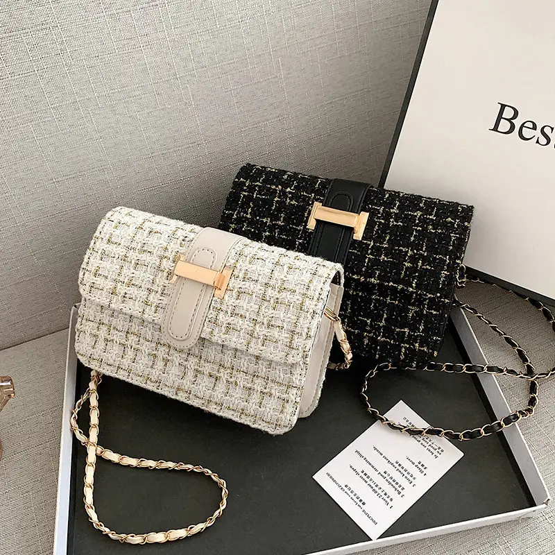 Textured Woolen Shoulder Messenger Bag for Women - Image 2