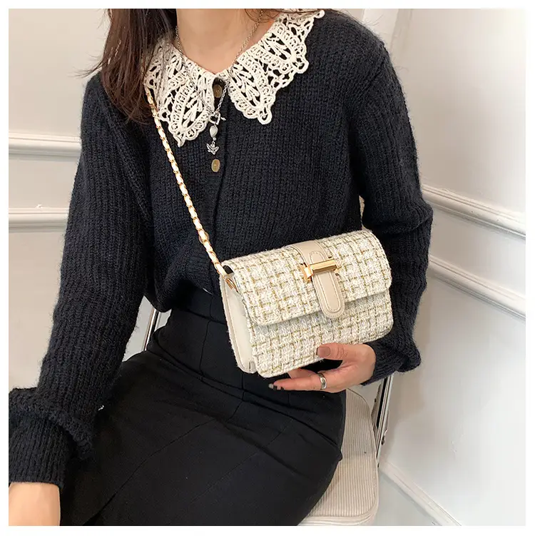 Textured Woolen Shoulder Messenger Bag for Women — feature 11