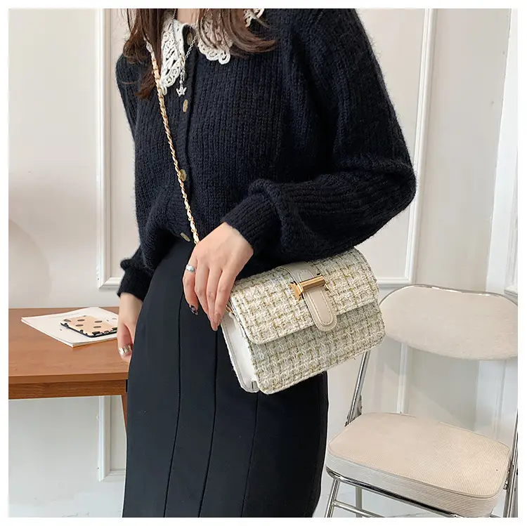 Textured Woolen Shoulder Messenger Bag for Women — feature 13