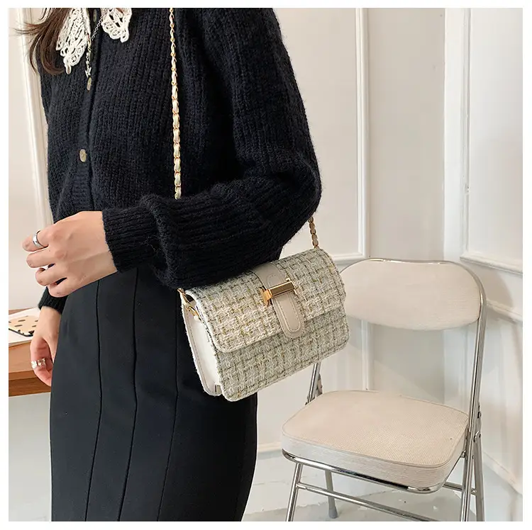 Textured Woolen Shoulder Messenger Bag for Women — feature 14