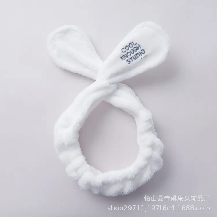 Pink Embroidered Rabbit Ears Headband for Girls — feature 10