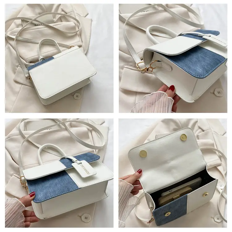 Women Contrast Color Shoulder Bag 2023 Winter — feature 8