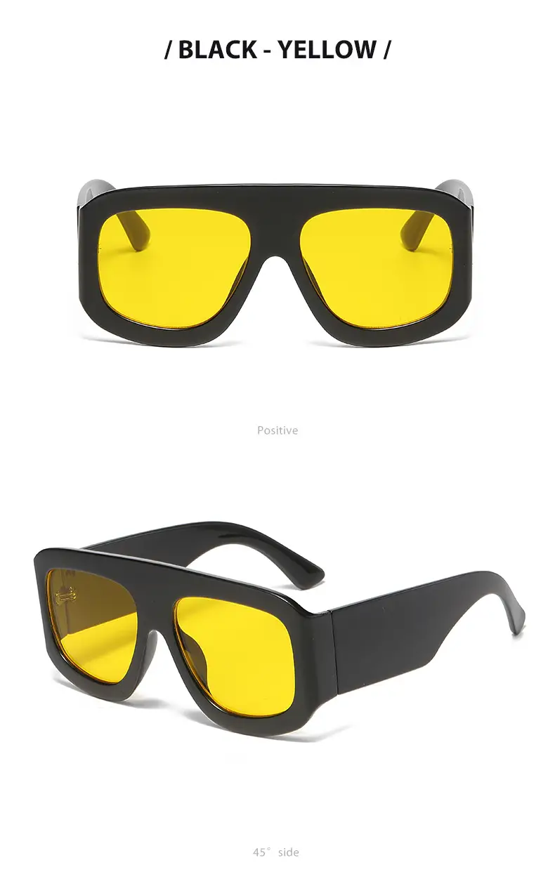 Wide Leg Catwalk Sunglasses for Men Women European Fashion — feature 14