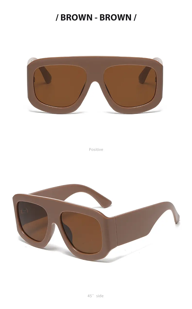 Wide Leg Catwalk Sunglasses for Men Women European Fashion — feature 16
