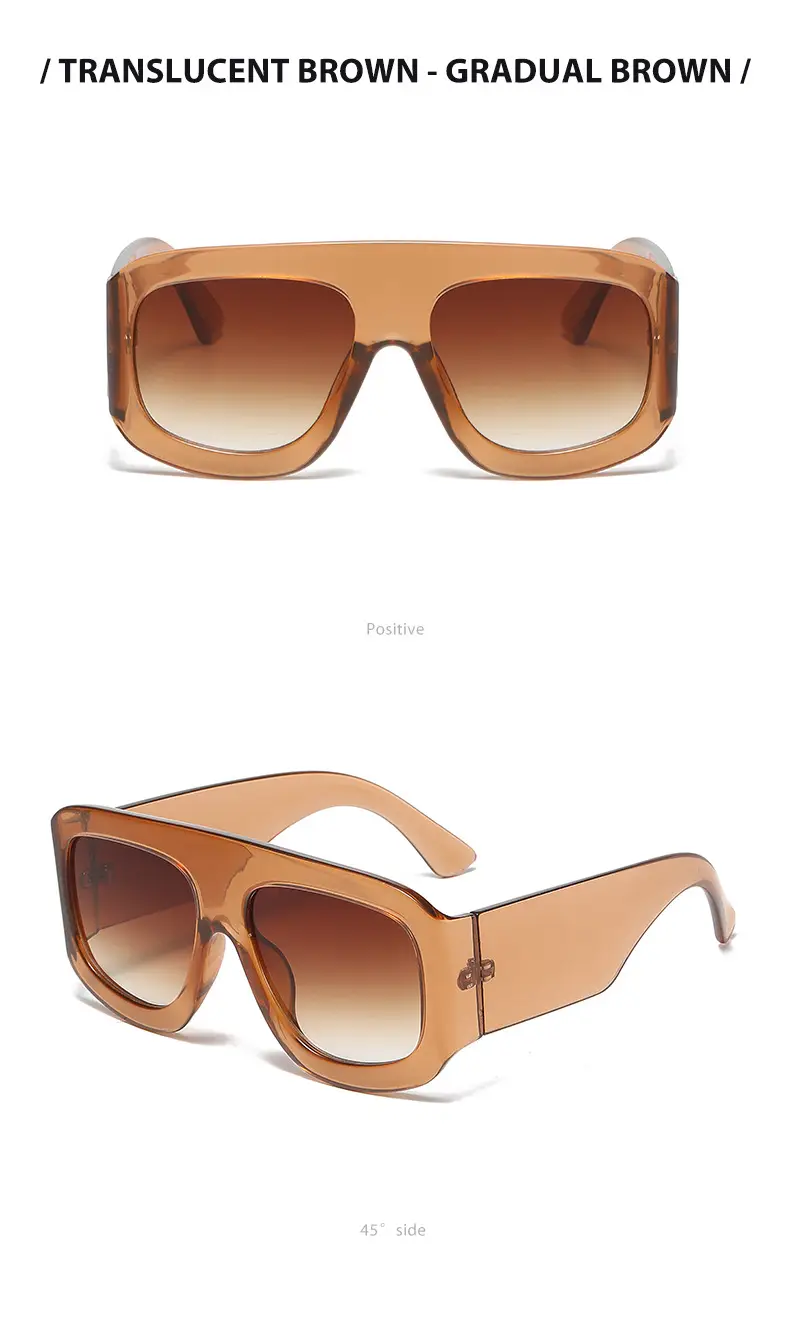 Wide Leg Catwalk Sunglasses for Men Women European Fashion — feature 17