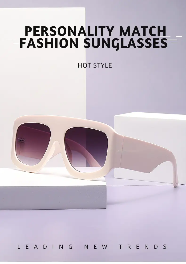 Wide Leg Catwalk Sunglasses for Men Women European Fashion — feature 4