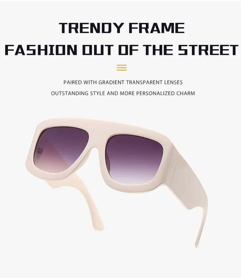 Wide Leg Catwalk Sunglasses for Men Women European Fashion — feature 5