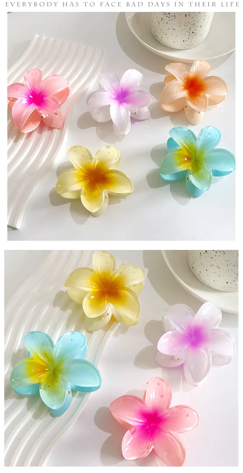 Transparent Flower Candy Color Clips for Hair — feature 6