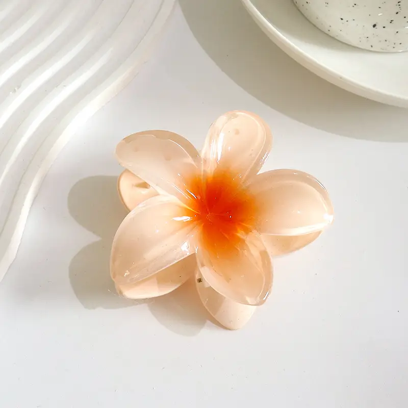Transparent Flower Candy Color Clips for Hair - Image 4