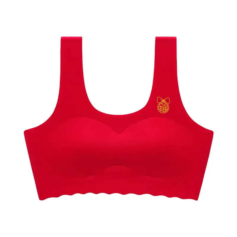 Girls' Red Cotton Vest Development Middle School Big Red Underwear - Image 6