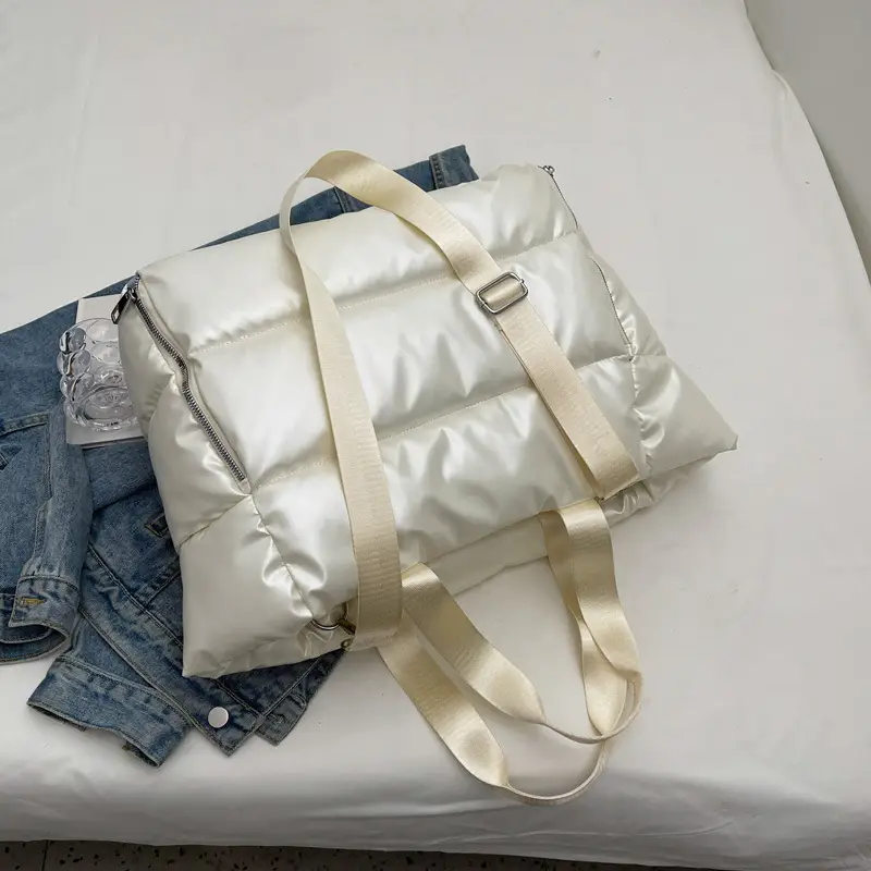 Women's White Waterproof Crossbody Sports Bag - Image 11