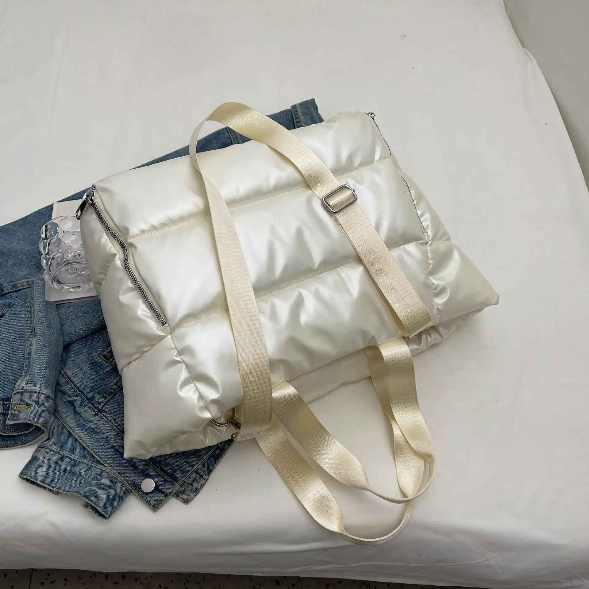 Women's White Waterproof Crossbody Sports Bag — feature 23