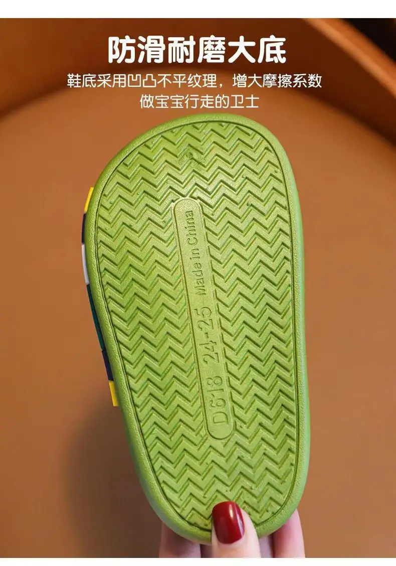 Children's Cartoon Fleece-lined Warm Cotton Shoes Children's Thick Sole Autumn and Winter Cotton Slippers Parent-child Waterproof Home Cotton Slippers Baby — feature 6