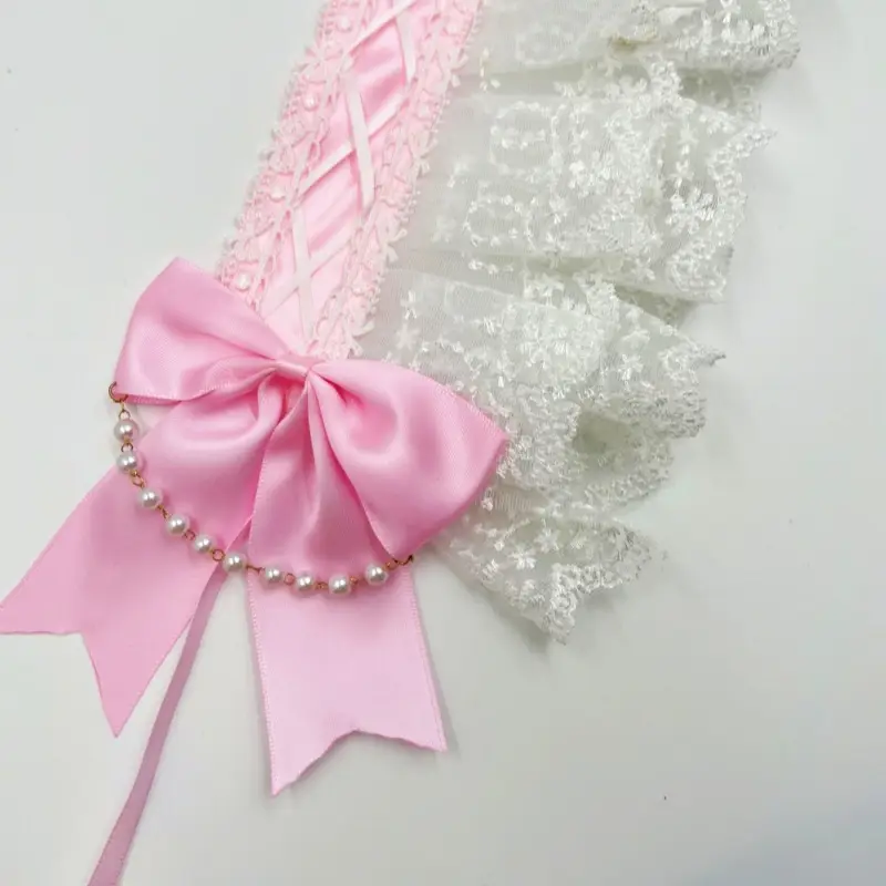 Baroque Hair Band with Red Bow & Pearl Adornment — feature 12