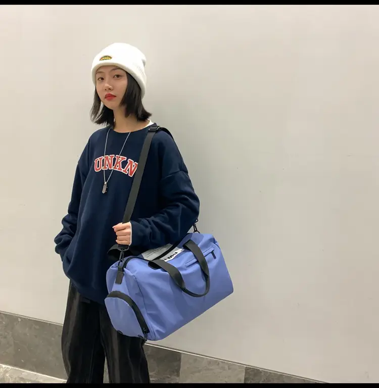 Waterproof Travel Bag for Men Women Blue — feature 30