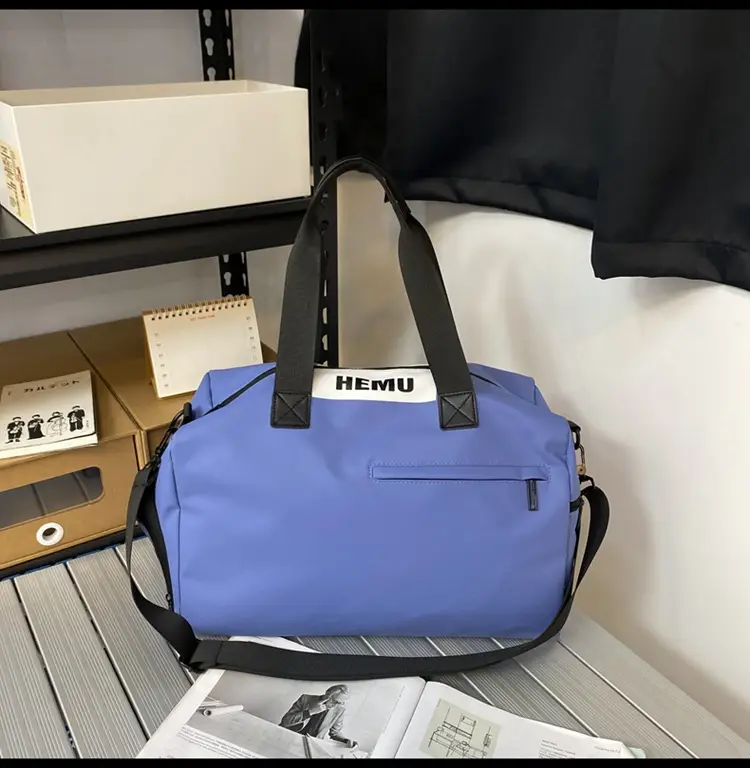 Waterproof Travel Bag for Men Women Blue — feature 40