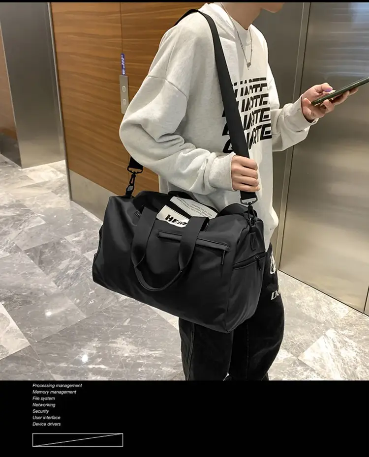 Waterproof Travel Bag for Men Women Blue — feature 5