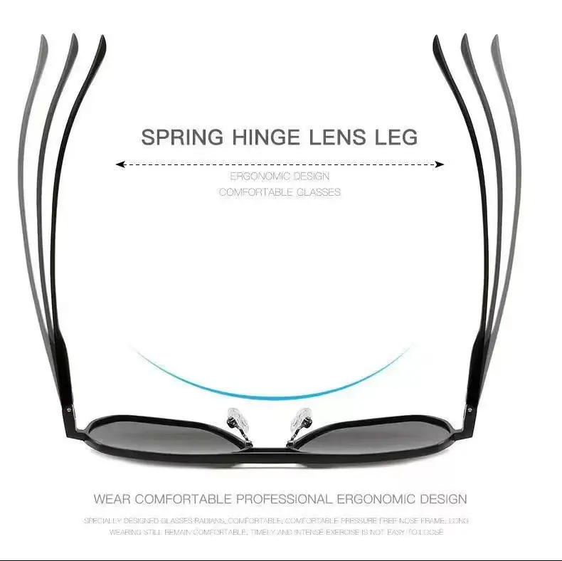 Men Polarized Sunglasses Black Changing Color Driving Fishing — feature 7