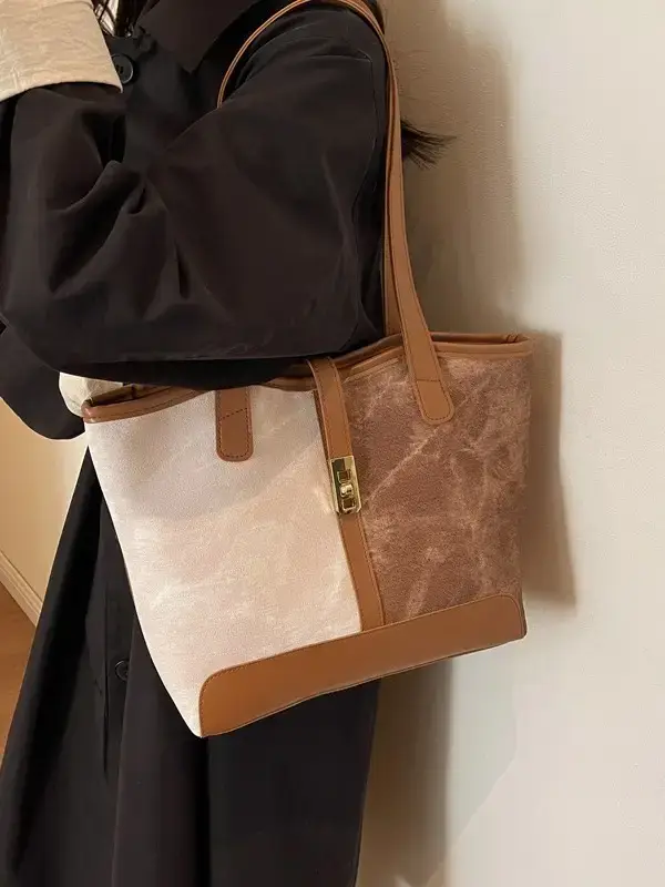 2023 New Light Luxury Tote Bag Women Large Capacity Autumn Winter Commute
