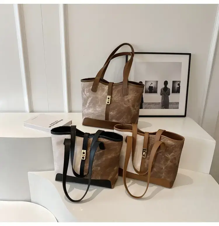 2023 New Light Luxury Tote Bag Women Large Capacity Autumn Winter Commute — feature 10