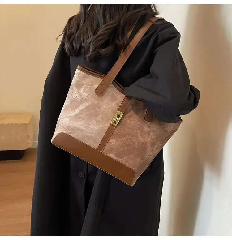 2023 New Light Luxury Tote Bag Women Large Capacity Autumn Winter Commute — feature 12