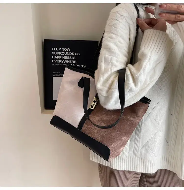 2023 New Light Luxury Tote Bag Women Large Capacity Autumn Winter Commute — feature 16