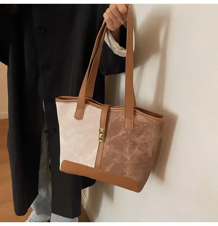 2023 New Light Luxury Tote Bag Women Large Capacity Autumn Winter Commute — feature 17
