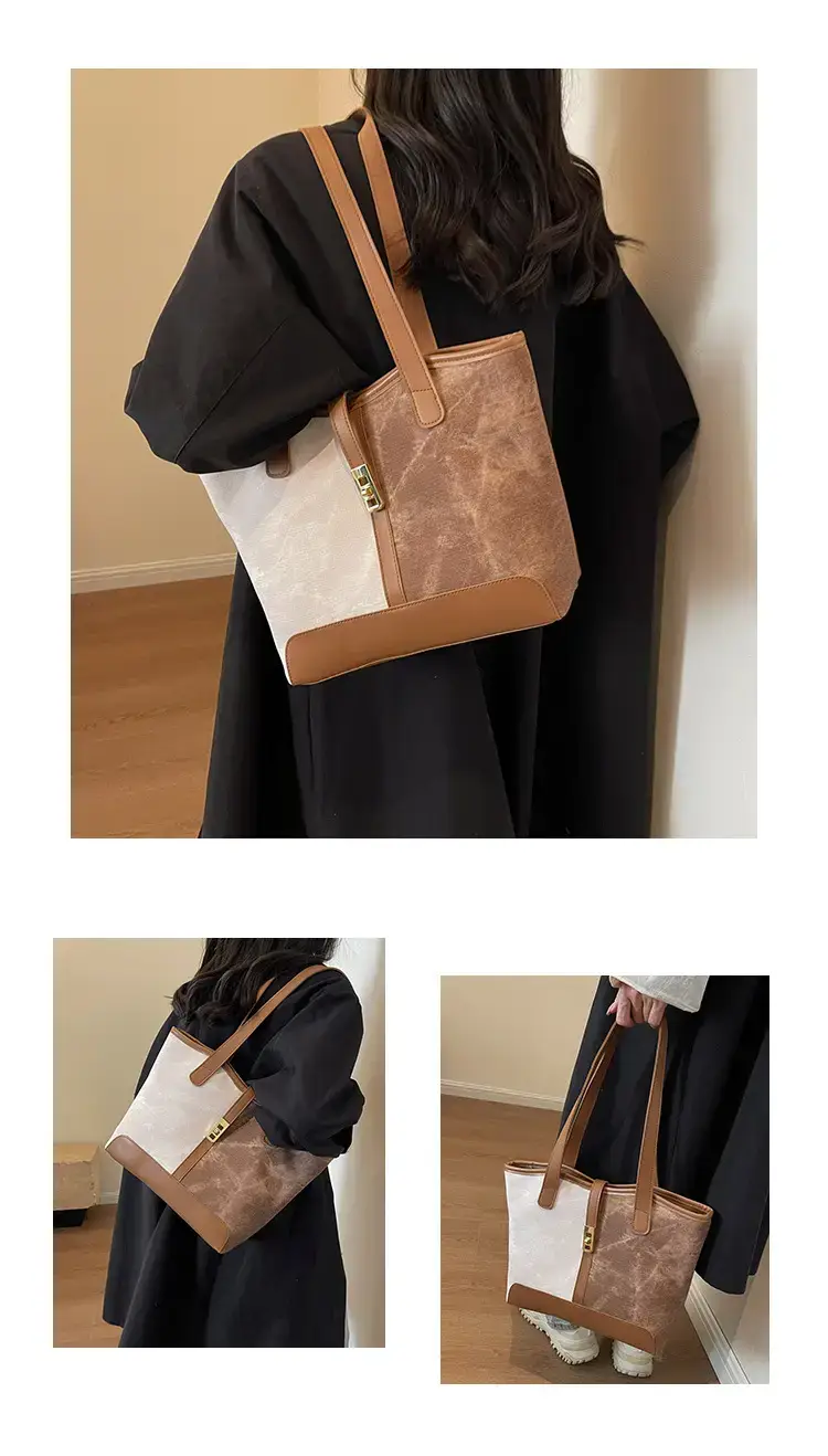 2023 New Light Luxury Tote Bag Women Large Capacity Autumn Winter Commute — feature 9
