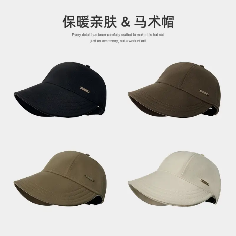 Woolen Wide Brim Duckbill Cap for Women - Image 20