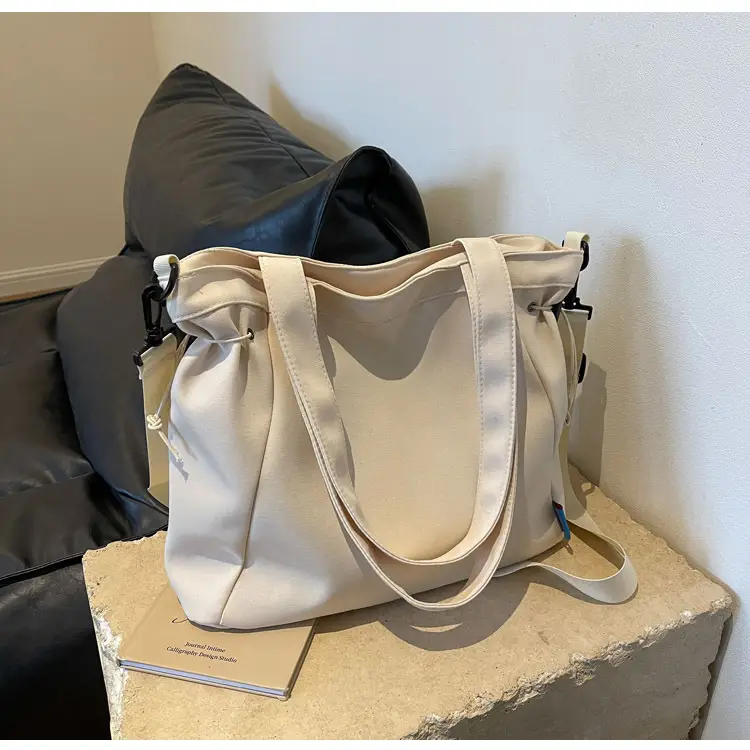Women Canvas Shoulder Messenger Bag Beige 2023 — feature 12