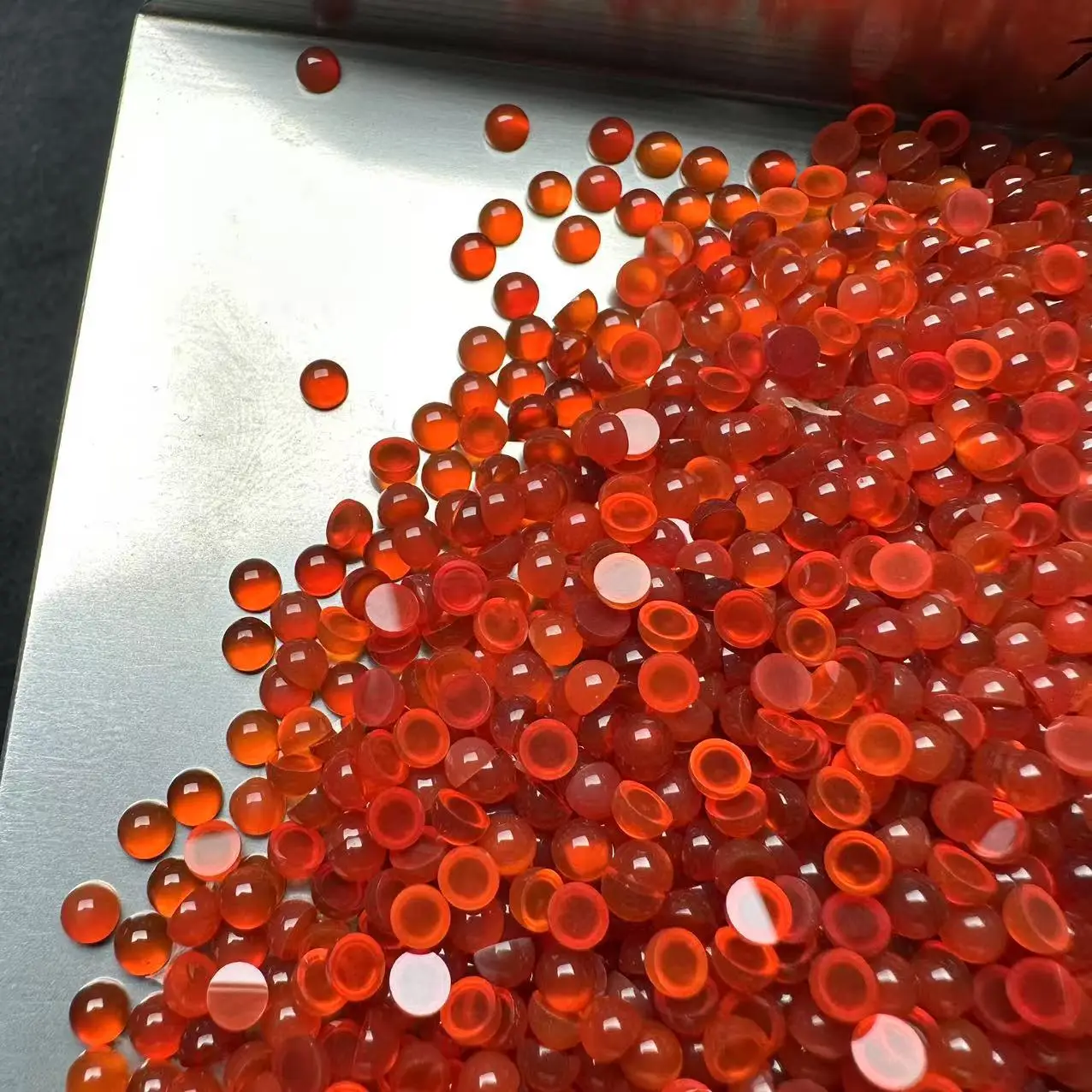 Red Agate Flat Bread Beads for Jewelry & Accessories — feature 2