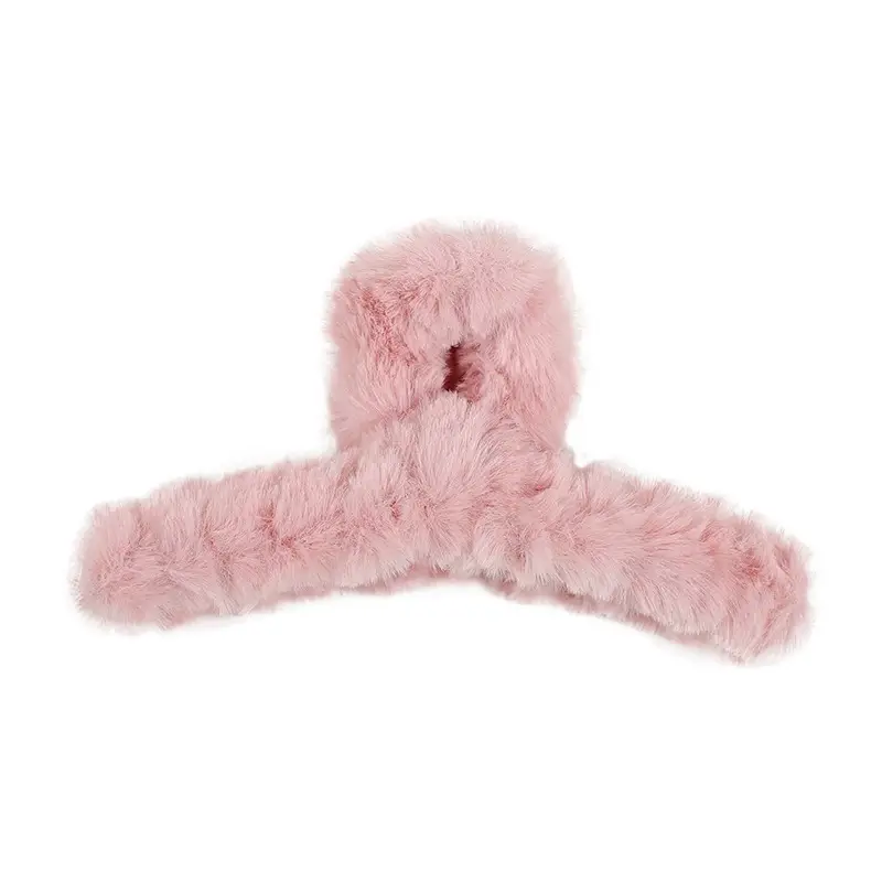 Plush Bear Hair Clip for Women Large Winter Hair Clip - Image 14
