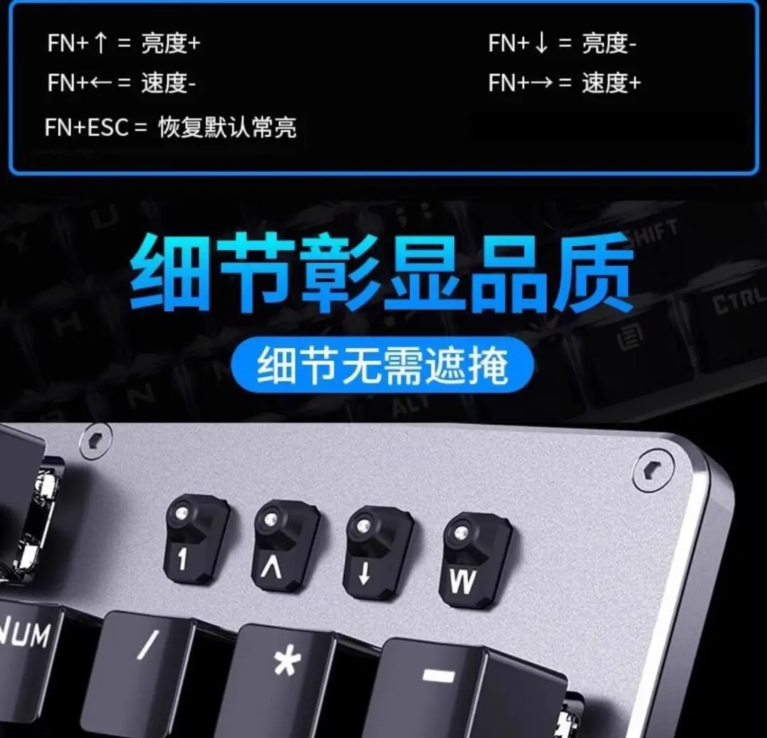 Hp Gk100F Mechanical Keyboard 104 Keys Wired Gaming Keyboard for Laptops and Desktops Lol Blue Switch — feature 12
