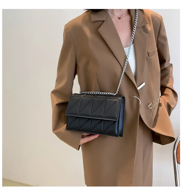 Korean Style Rhombus Chain Embroidered Mini Shoulder Bag — feature 22
