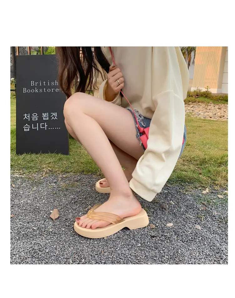 Women's European and American Style Trendy Thick-Soled Soft Eva Flip-Flops for Outdoor Casual Wear, Comfortable Sandals — feature 17