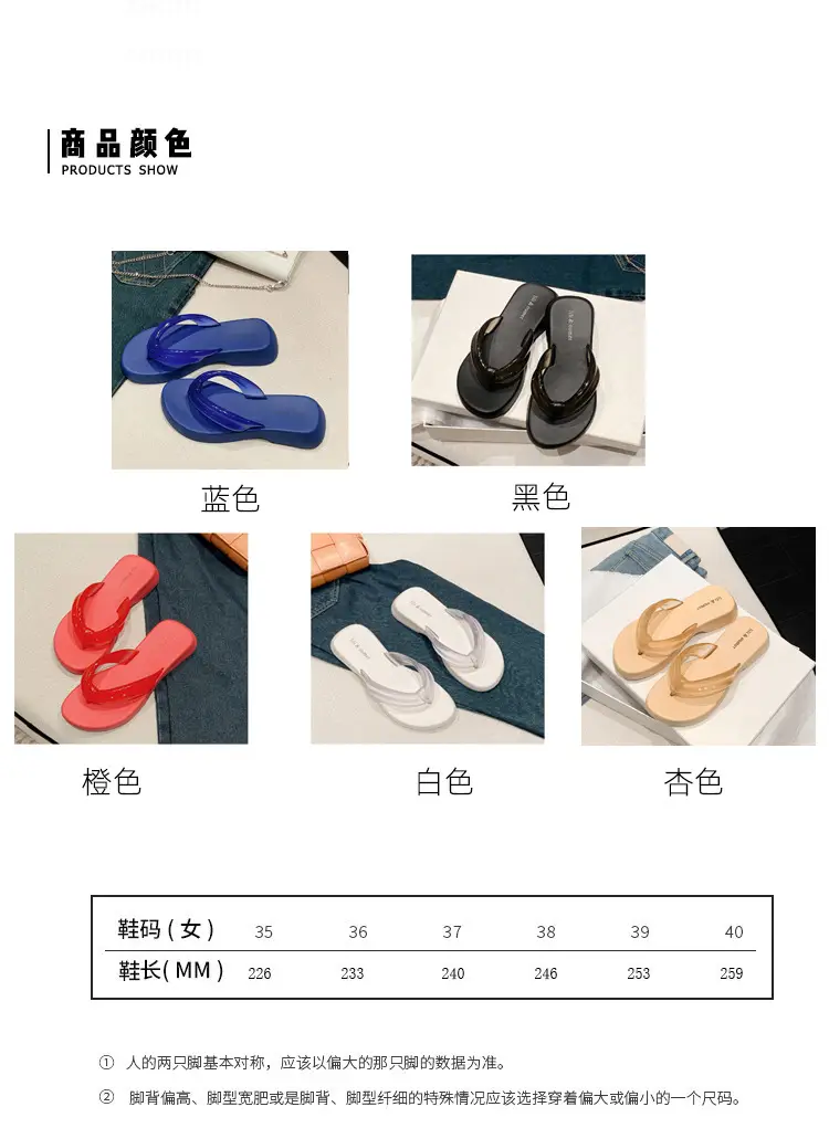 Women's European and American Style Trendy Thick-Soled Soft Eva Flip-Flops for Outdoor Casual Wear, Comfortable Sandals — feature 2