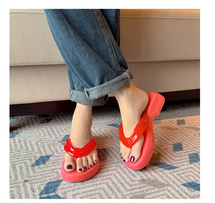 Women's European and American Style Trendy Thick-Soled Soft Eva Flip-Flops for Outdoor Casual Wear, Comfortable Sandals — feature 28