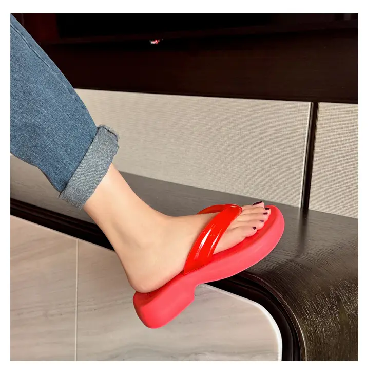 Women's European and American Style Trendy Thick-Soled Soft Eva Flip-Flops for Outdoor Casual Wear, Comfortable Sandals — feature 32