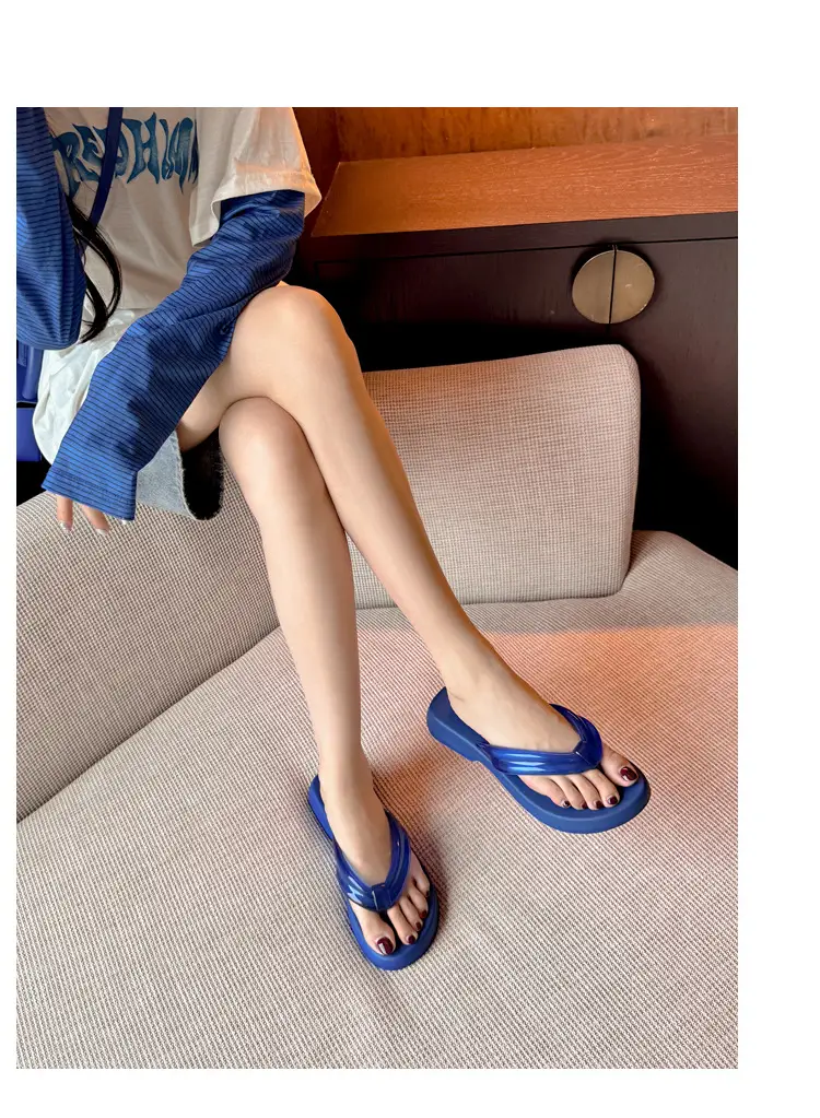 Women's European and American Style Trendy Thick-Soled Soft Eva Flip-Flops for Outdoor Casual Wear, Comfortable Sandals — feature 42