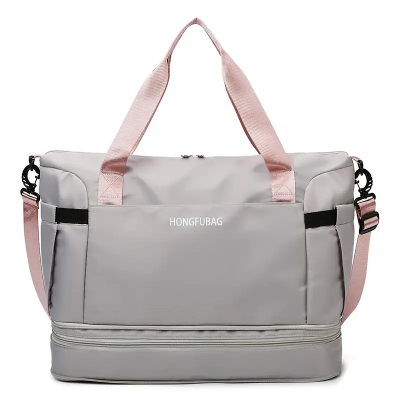 Men's Lightweight Travel Bag Tan One Shoulder - Image 11