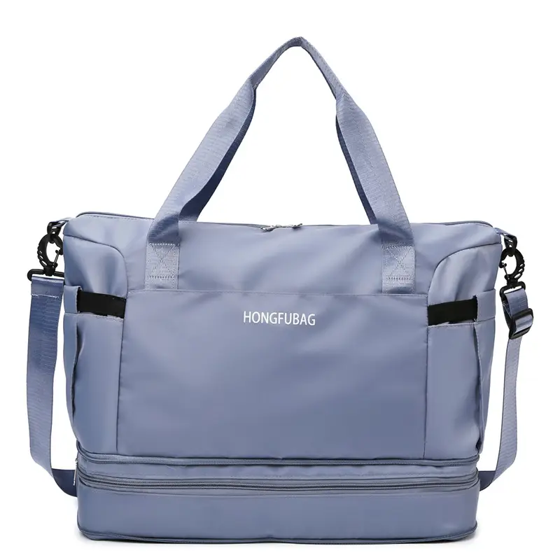 Men's Lightweight Travel Bag Tan One Shoulder - Image 4