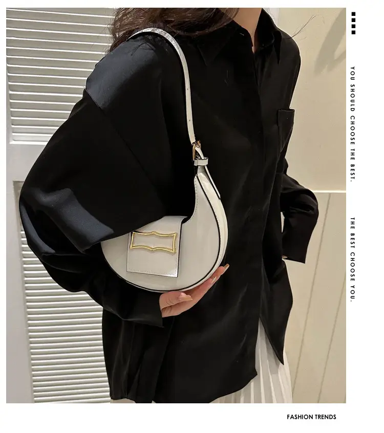 Women's Green Leather Shoulder Bag 2023 Winter Style — feature 1