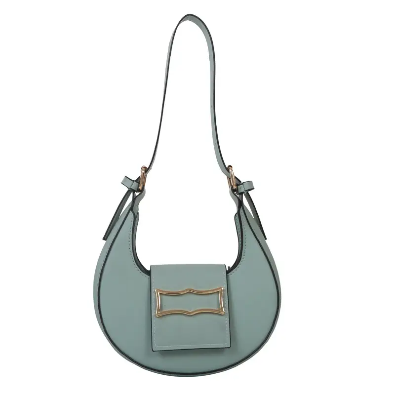 Women's Green Leather Shoulder Bag 2023 Winter Style - Image 9