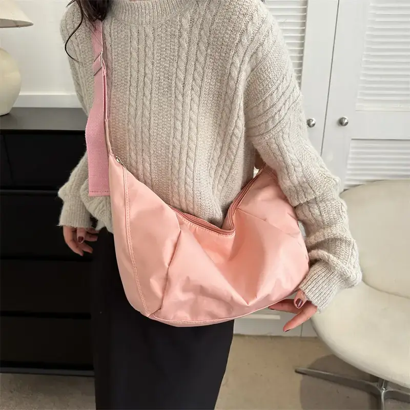 Japanese Casual Shoulder Bag Black Nylon Messenger Style - Image 8
