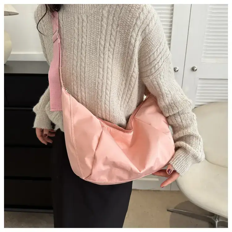 Japanese Casual Shoulder Bag Black Nylon Messenger Style — feature 12