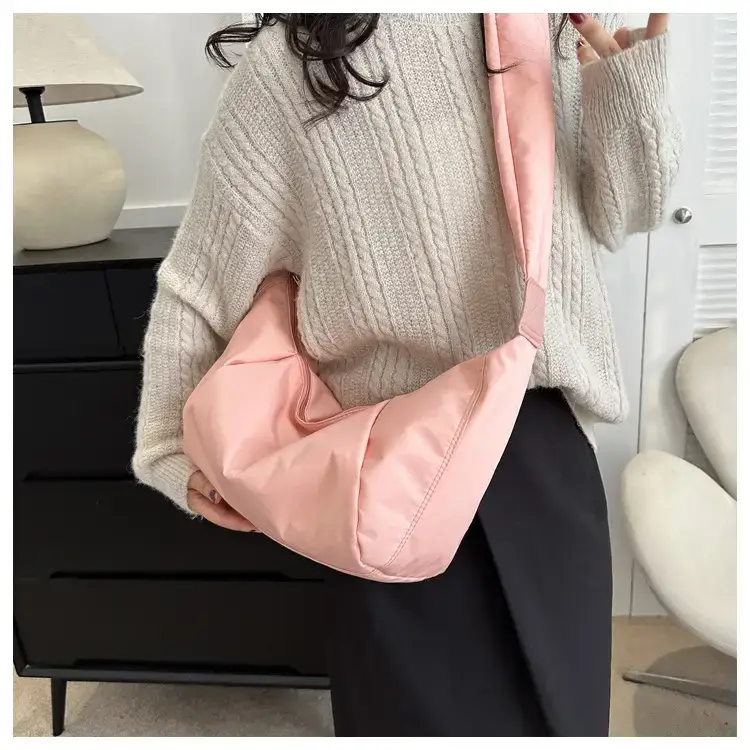 Japanese Casual Shoulder Bag Black Nylon Messenger Style — feature 13