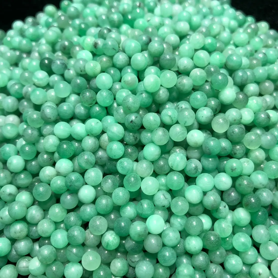 Natural Emerald Green Beads for Jewelry & Crafts - Image 4