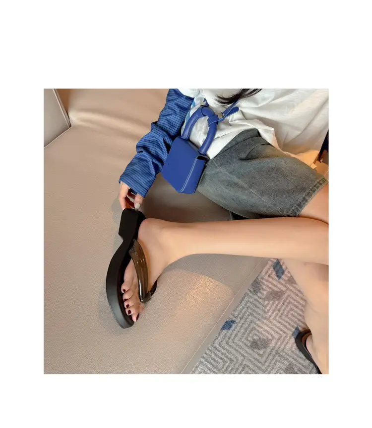 Flat-Soled Outdoor Thick-Soled Slippers, Soft-Soled Black Eva Cross-Border Outdoor Ready-Stock Flip-Flops, Lightweight and Comfortable — feature 19